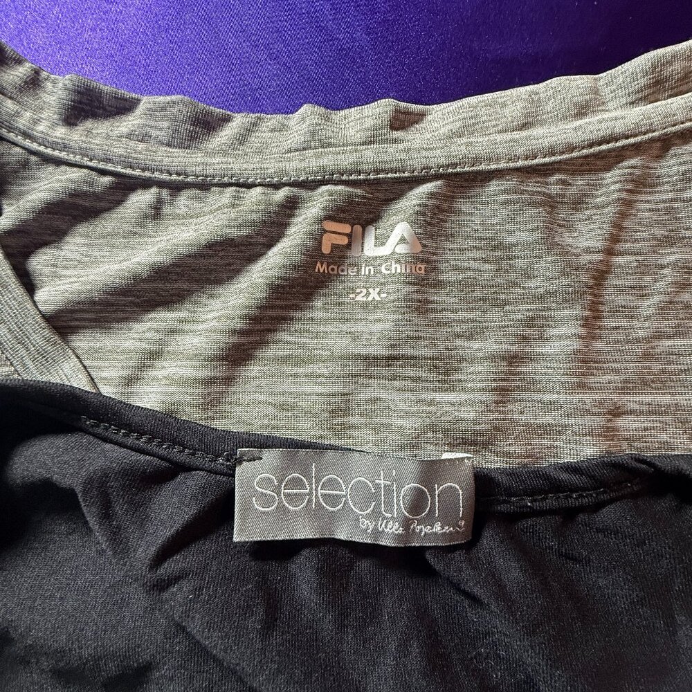 πFila & Ulla Popkins 2 Plus Size Sport - Gym Short Sleeves T-Shirts Tops - Picture 13 of 14